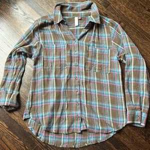 Striped Comfy Button Up from Anthropology